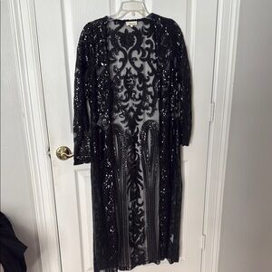 Southern fried chick’s full length sequin duster size medium